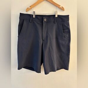 Lululemon Mens Kahuna 5 Pocket Shorts, Navy Blue, 34 waist, 11” inseam